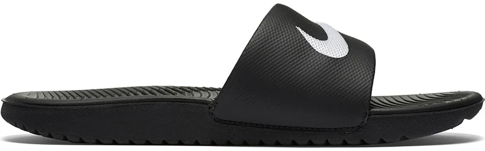 Nike Kawa Slide Black White (GS) Kids' - 819352-001 - GB