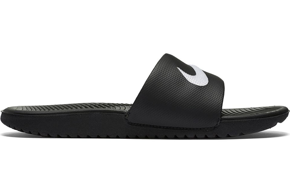 Nike Kawa Slide Black White GS Kids 819352 001 US