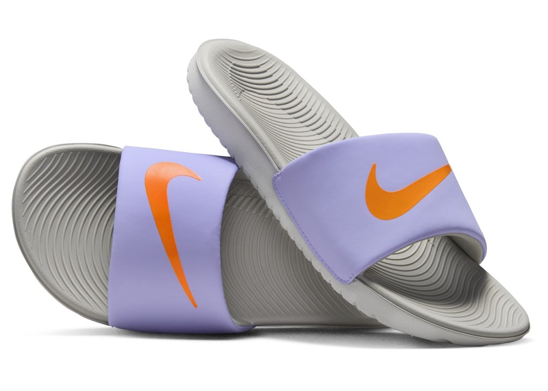 Nike kawa slide orange best sale