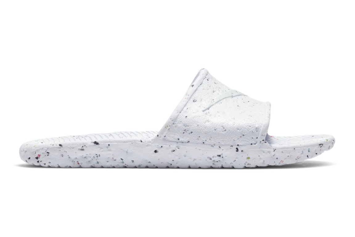 Pre-owned Nike Kawa Slide Se White Photon Dust In White/photon Dust