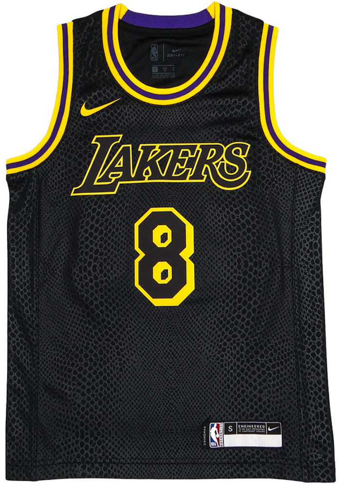 Nike Kids Los Angeles Lakers Kobe Bryant Black Mamba Swingman Jersey ...