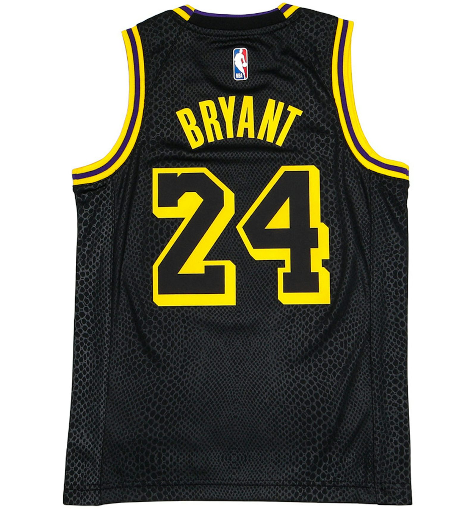 Nike Kids Los Angeles Lakers Kobe Bryant Black Mamba City Edition Swingman Jersey Black/Gold