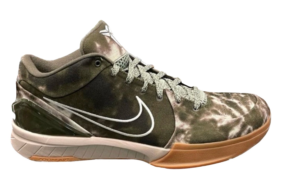 Pre-owned Nike Kobe 4 Protro Undefeated Olive Tie Dye (friends And Family) In Green/gum