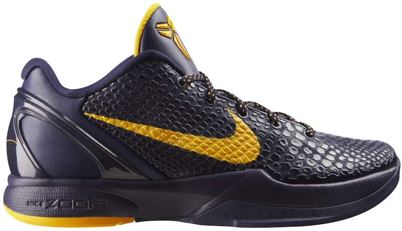 kobe shoes one yellow one purple