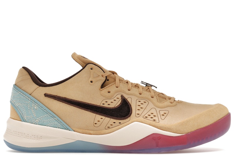 Men's Nike Kobe 8 EXT Protro Siempre Hermanos Sneakers in Light Orewood Brown/Baroque Brown/Summit White