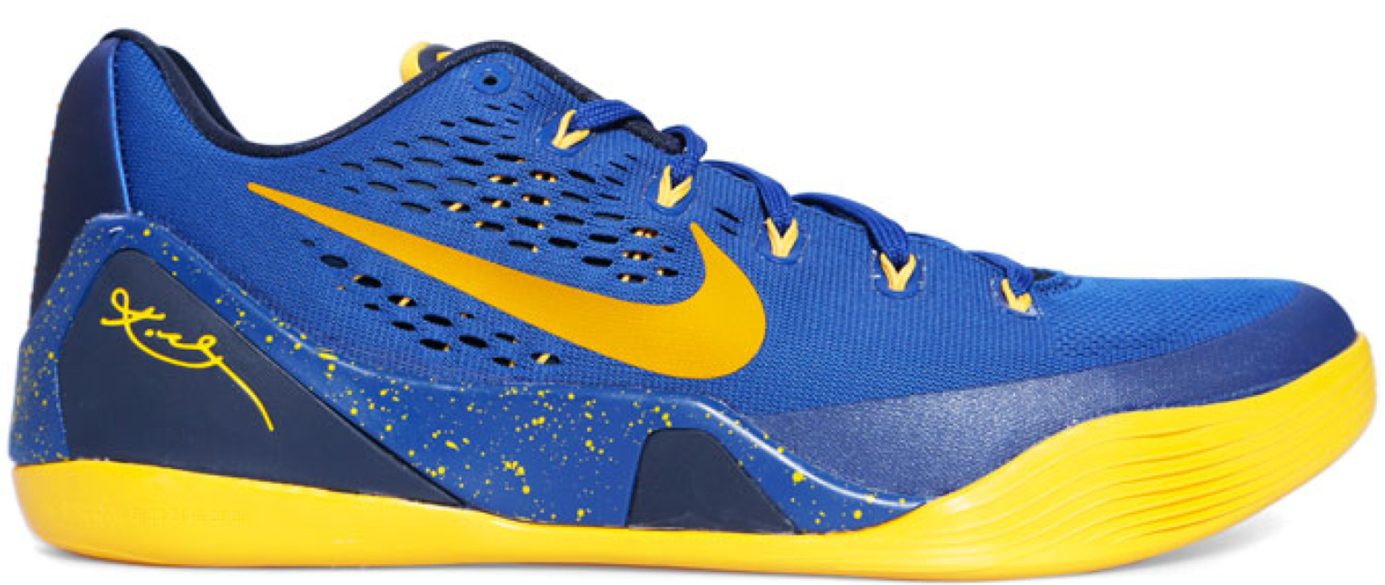 kobe 9 low blue and yellow