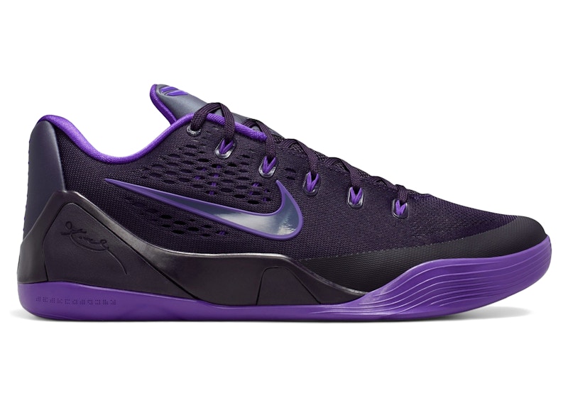 Men's Nike Kobe 9 EM Low Protro TB Sneakers in Purple Dynasty/Fierce Purple/Sanded Purple