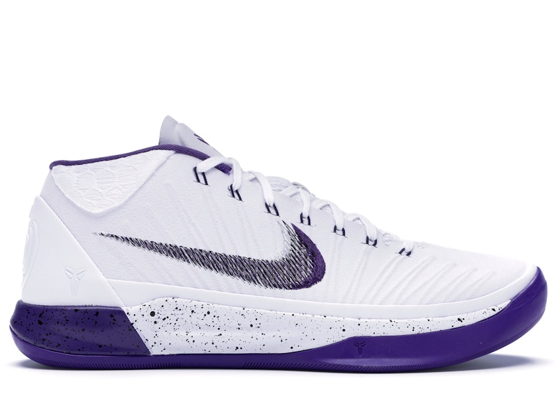 kobe bryant white and purple shoes