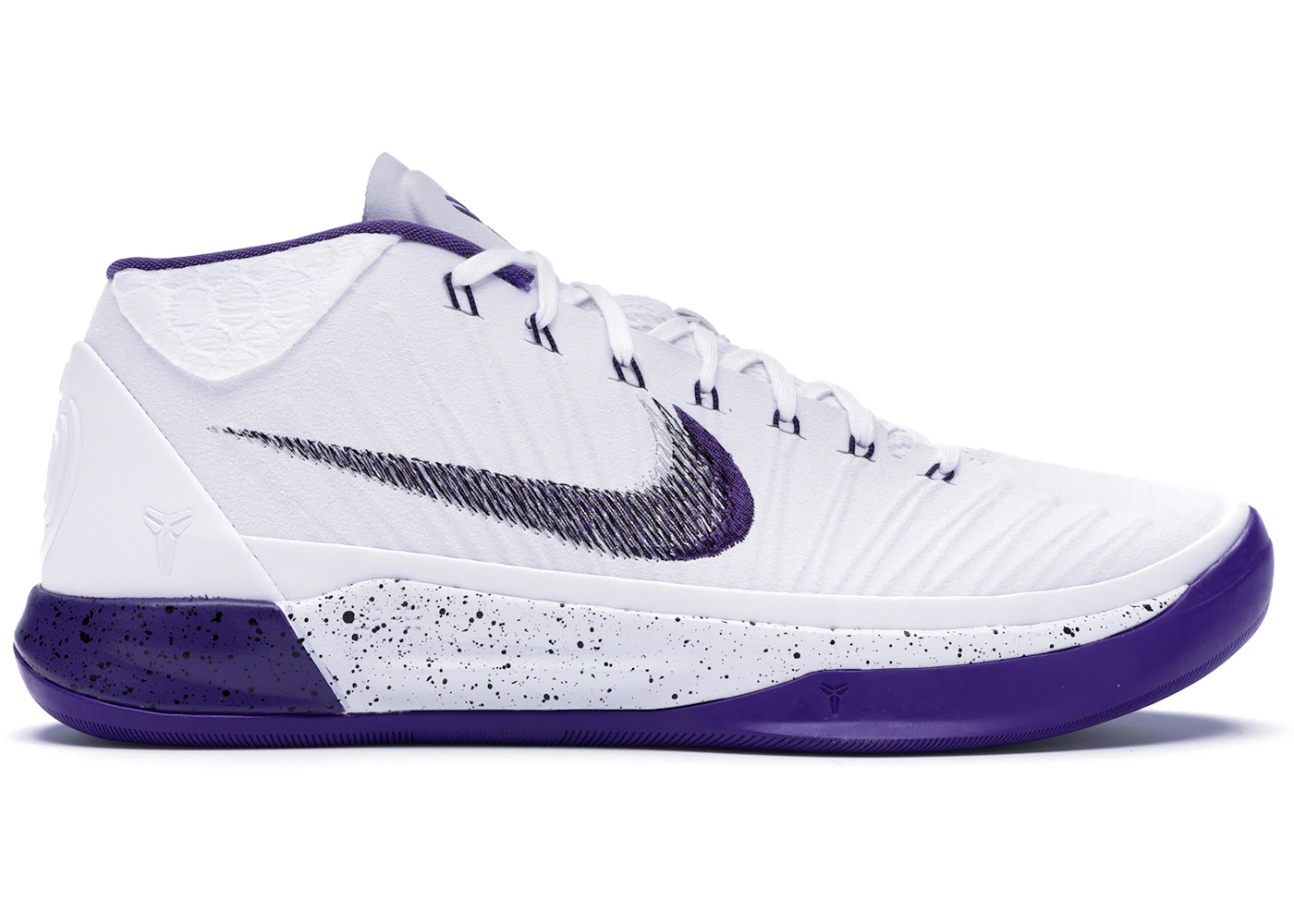 Nike Kobe Mid Baseline White Court Purple Men's 922482-100 US