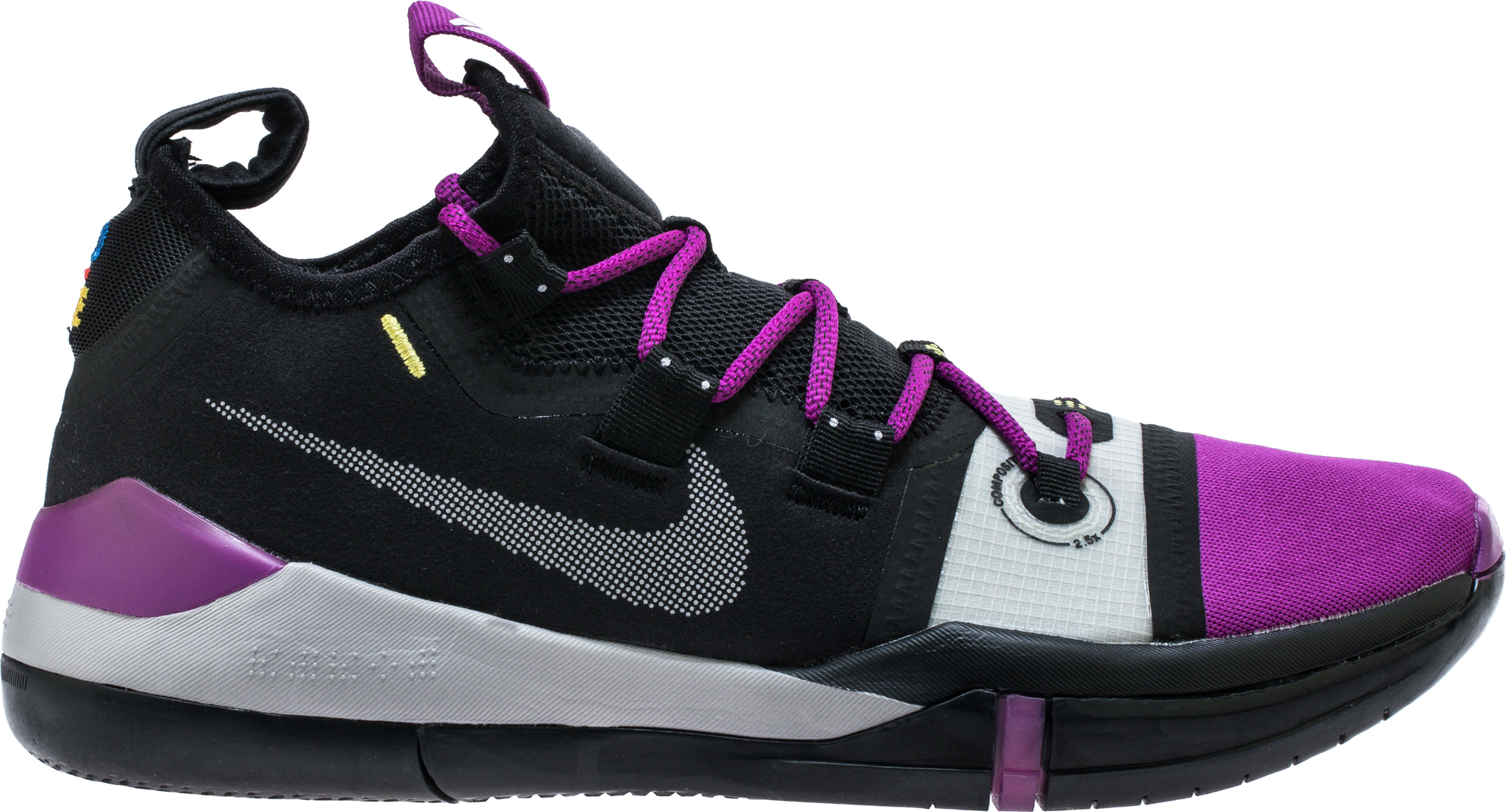 black and purple kobe shoes