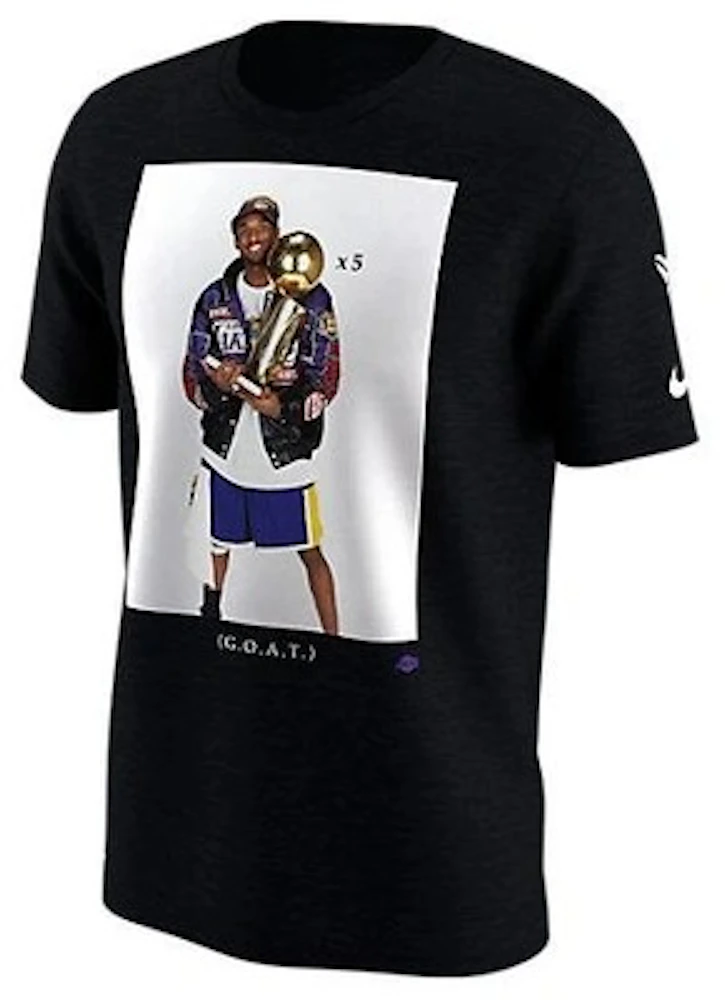 Nike Kobe Bryant Trophy Retirement GOAT Dri-Fit T-shirt Black