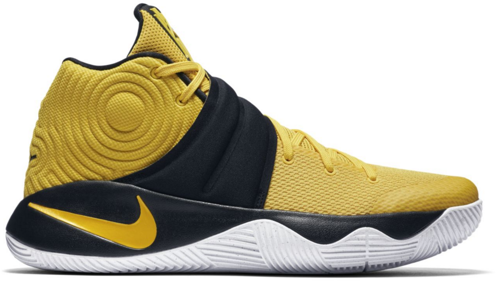 kyrie 2 shoes black and yellow