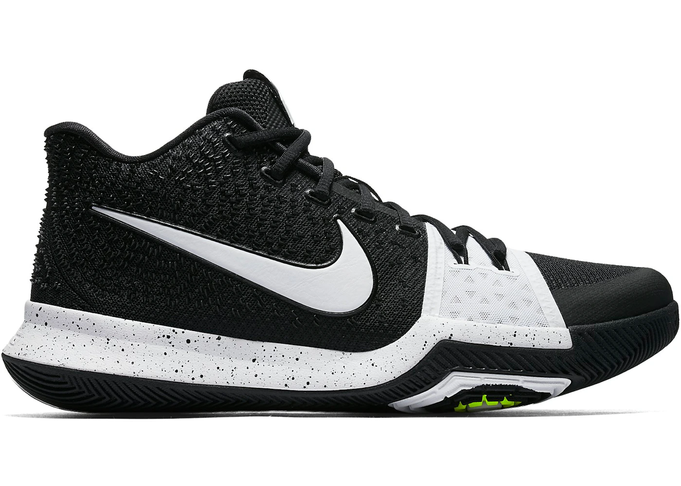Nike kyrie 3 black and deals white