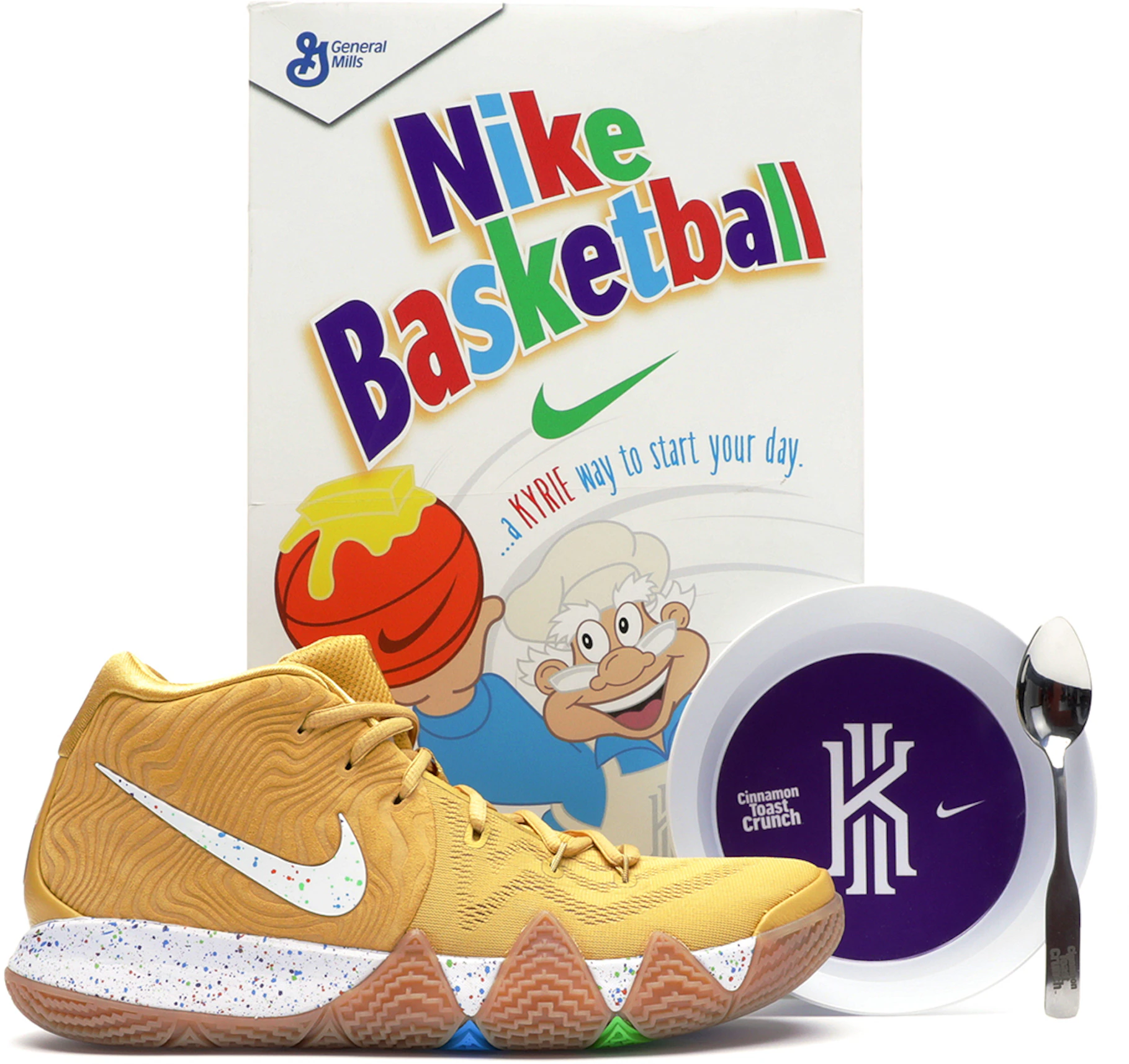 Nike Kyrie 4 Cinnamon Toast Crunch (Special Cereal Box Package) -  BV0426-900 - US