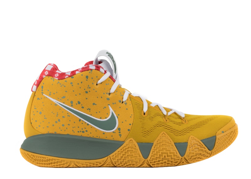 Nike Kyrie 4 Conceptos Langosta Amarillo Hombre Sneakers MX