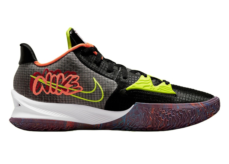 kyrie low 4 black turf orange