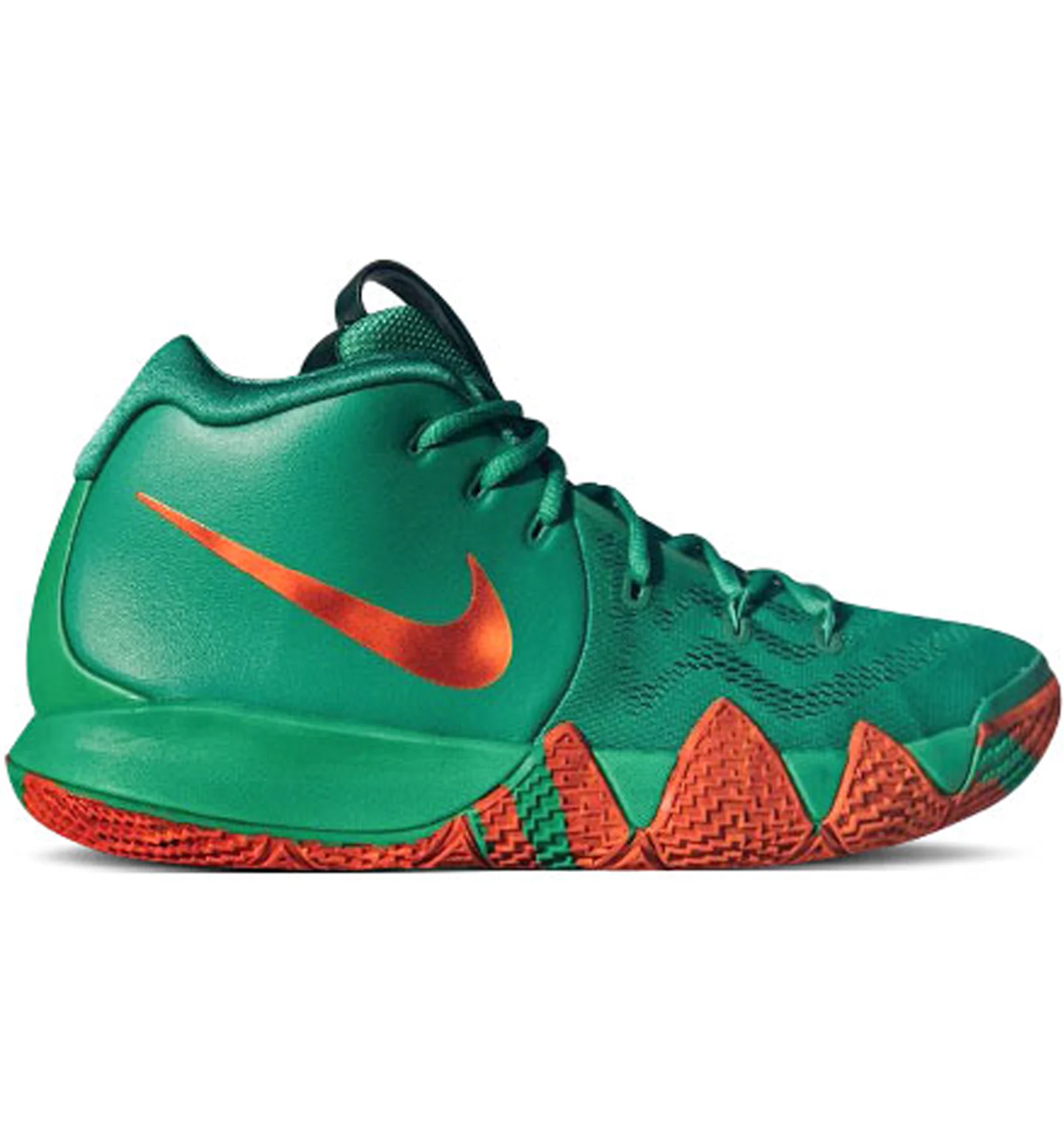 Kyrie 4 green and best sale red