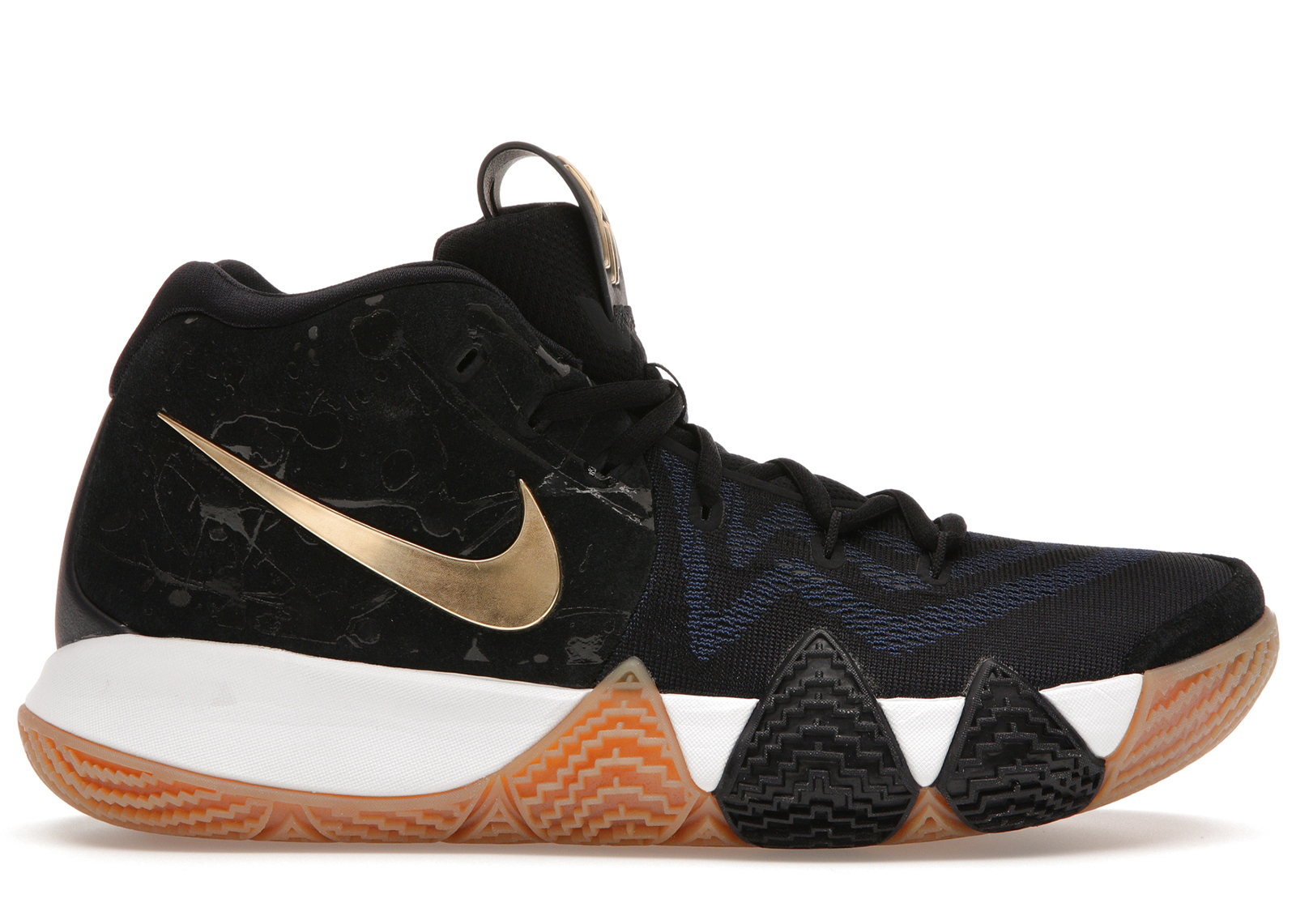 kyrie 4 navy gold