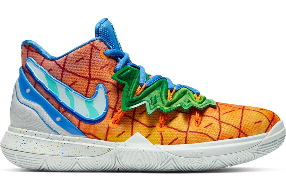 Nike Kyrie 5 Spongebob Pineapple House GS Kids CJ7227 800 US