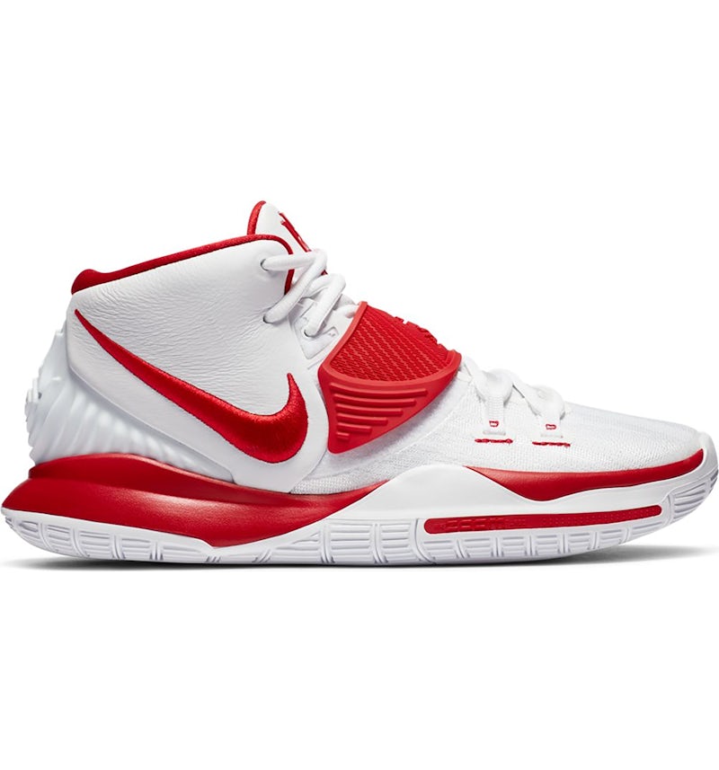 Nike Kyrie 6 White University Red Men s CZ4938 100 US
