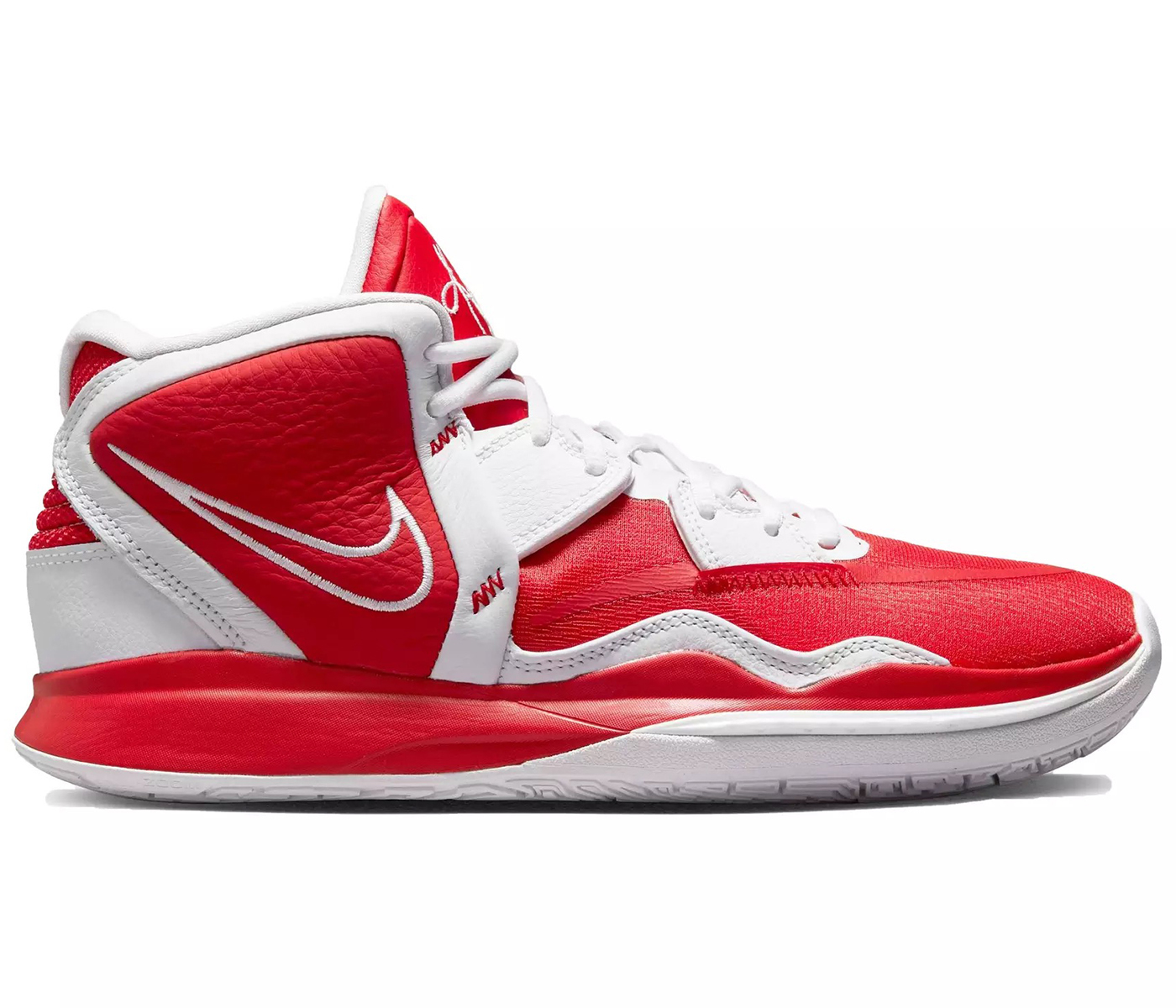 Nike white and red basketball outlet shoes