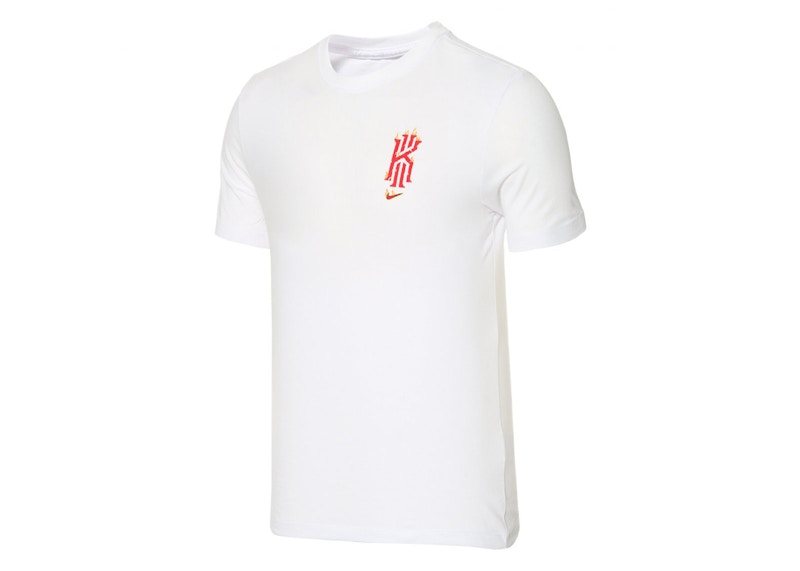 Nike Kyrie Logo Basketball Dri Fit T Shirt White Men s SS24 US