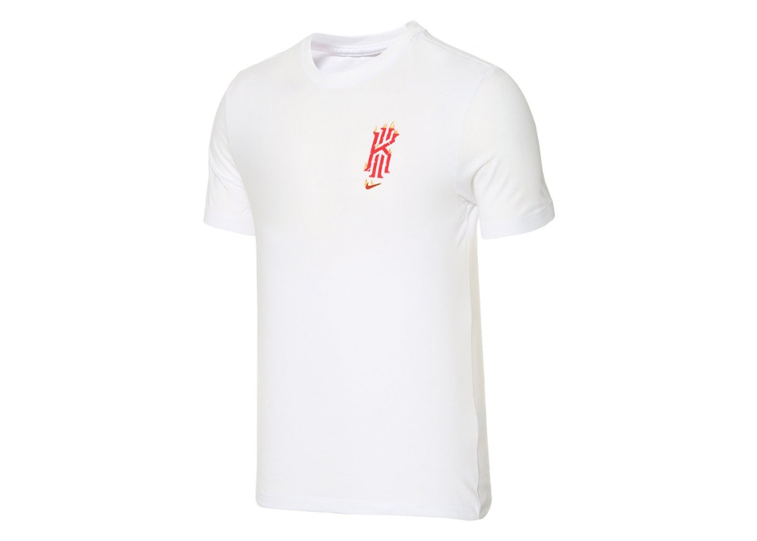 Pre-owned Nike Kyrie Logo Basketball Dri-fit T-shirt White