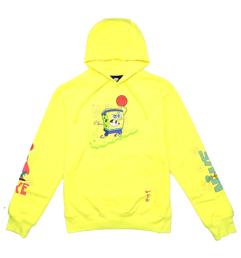 Nike Kyrie x Spongebob Dri-Fit Hoodie Dynamic Yellow Men's SS19 US