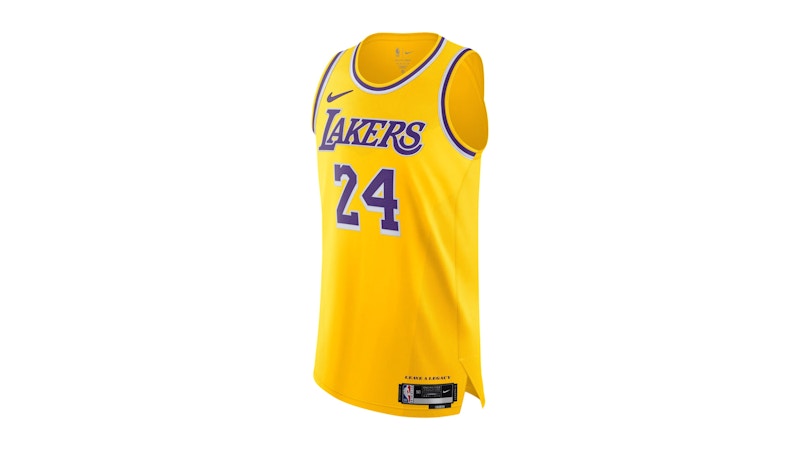 Nike LA Lakers Kobe Bryant #24 Leave A Legacy Jersey Yellow