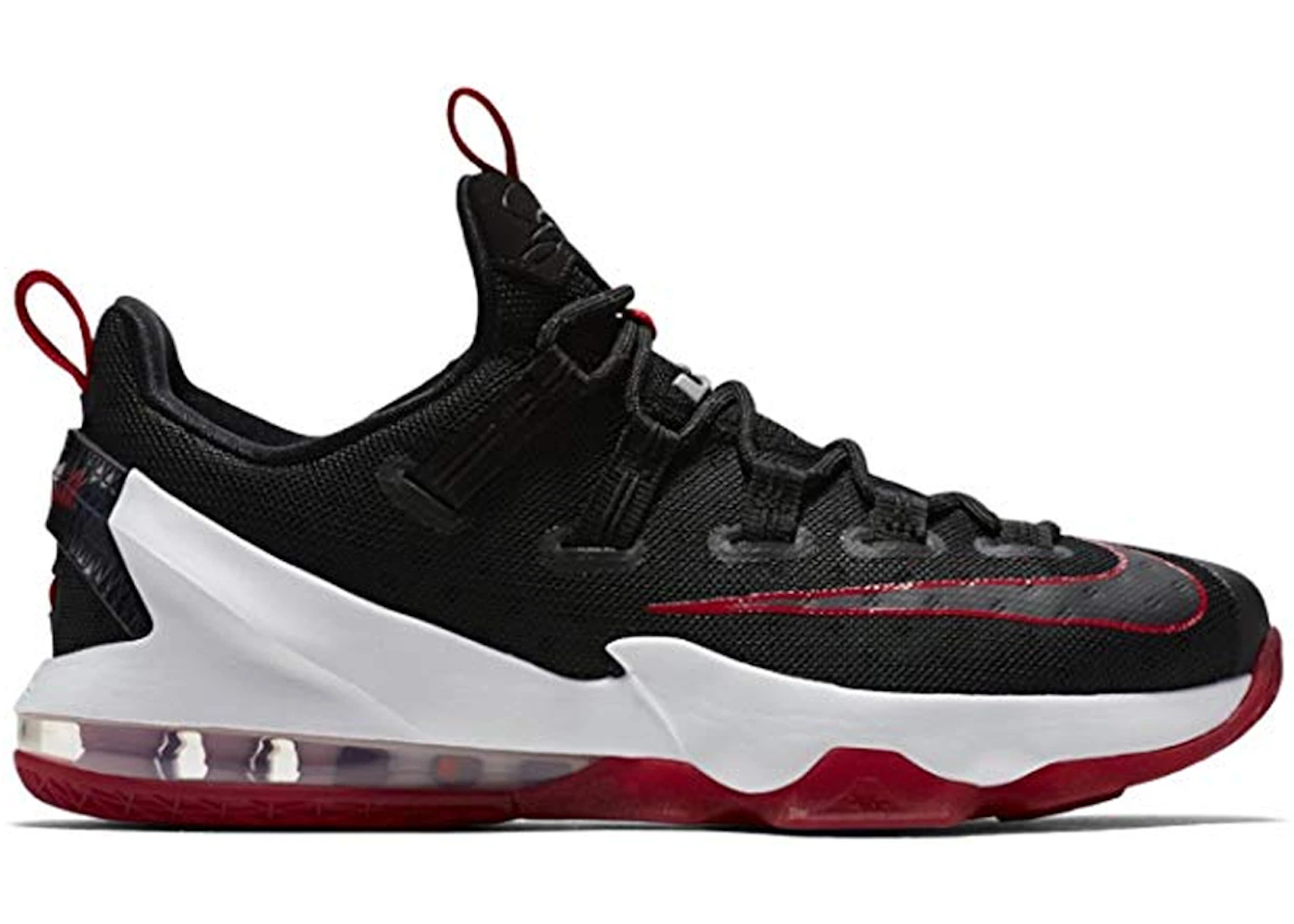 Nike LeBron 13 Low Black Red White Men s 831925 061 US