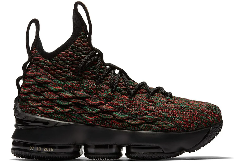 Black and red lebron 15 best sale