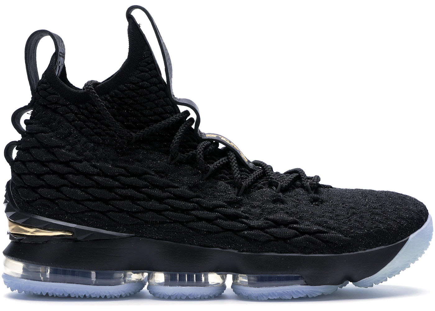 Nike LeBron 15 Negro Dorado Hombre 897648-006 MX