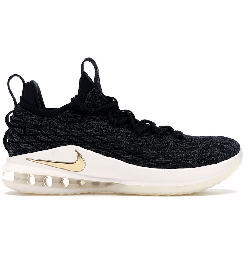Nike LeBron 15 Low Black Gold Men's AO1755-001 US