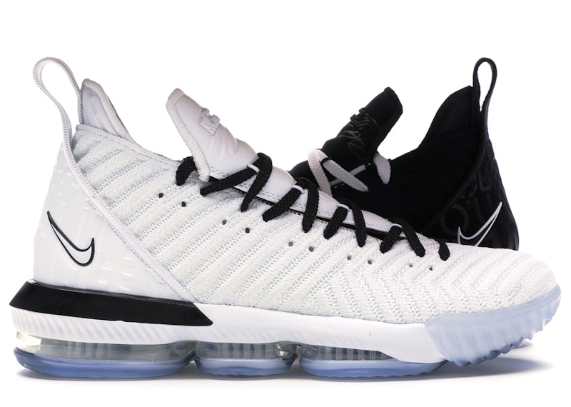 lebron 16 white black