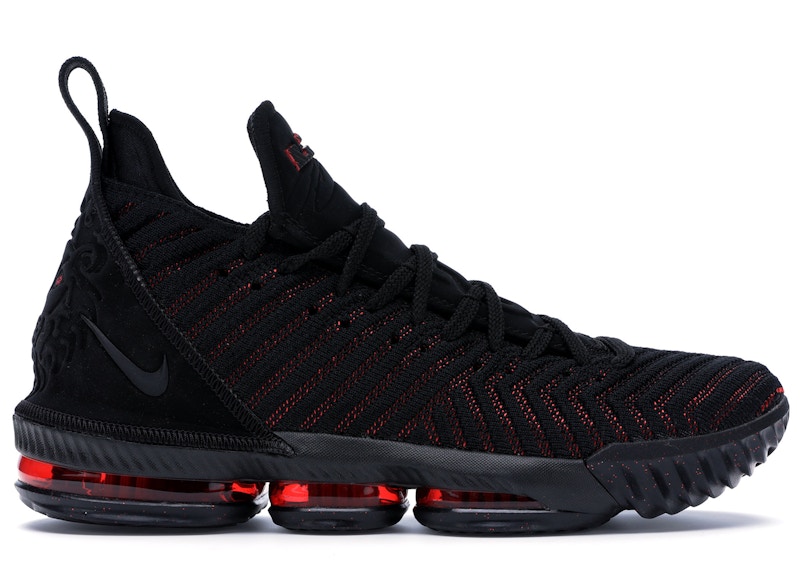 Lebron 16 low 2025 black/black men's basketball shoe