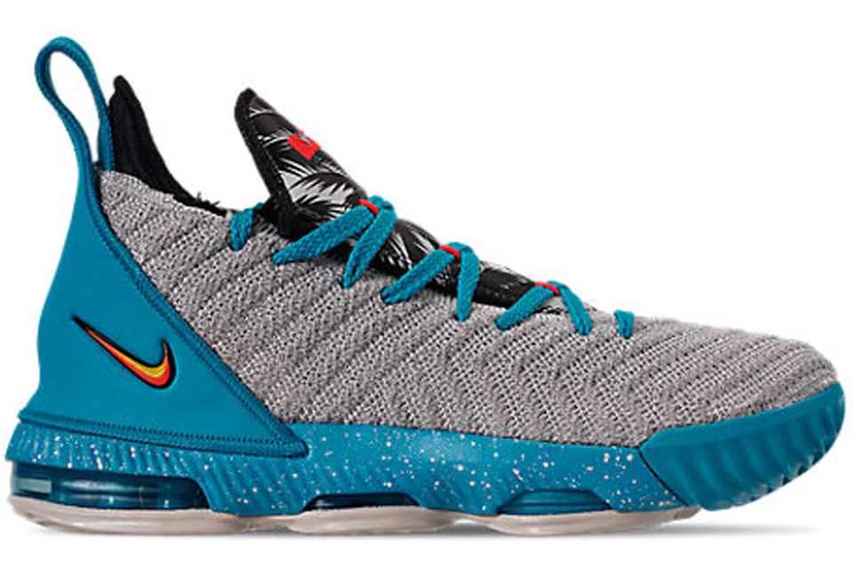 Nike LeBron 16 Tropical Beach GS Kids AQ2465 076 US