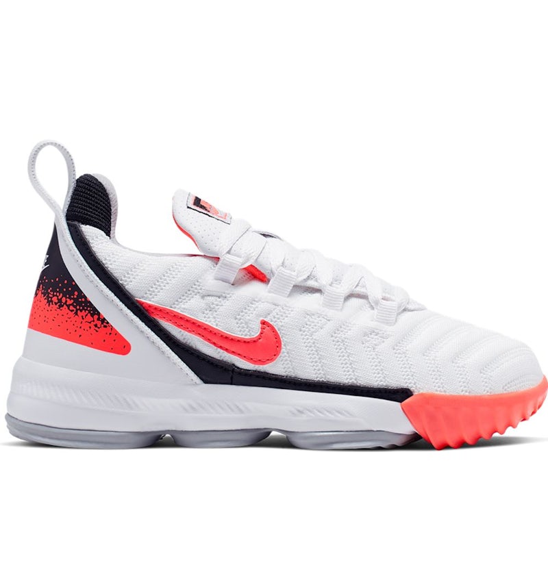 Nike LeBron 16 White Hot Lava PS CK3953 100 US