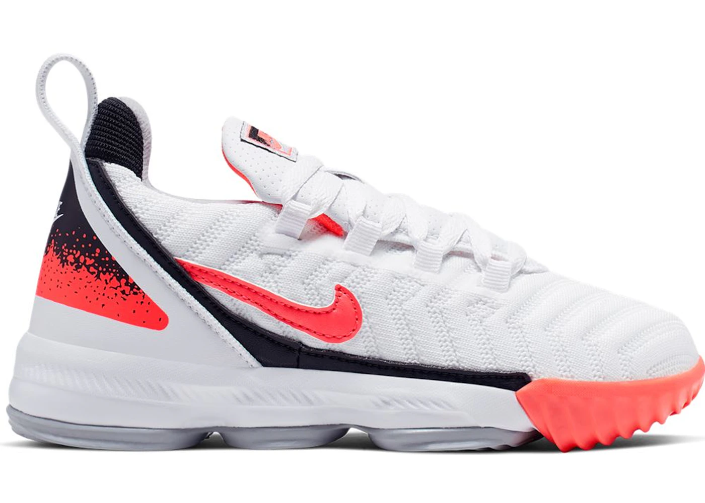 Lebron 16 hot lava white clearance