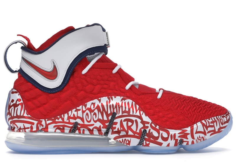 lebron graffiti red