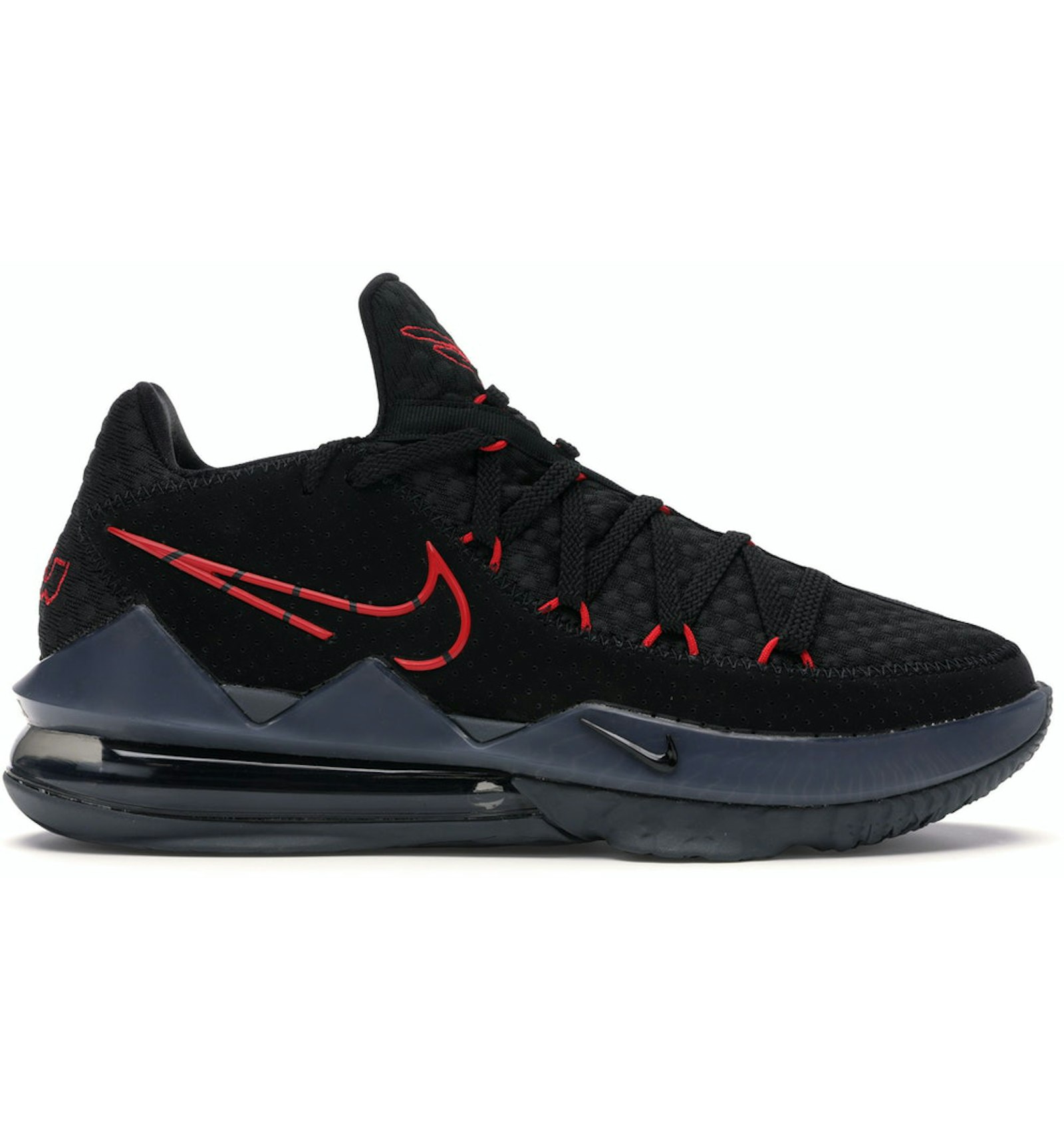Nike LeBron 17 Low Black Red Dark Grey