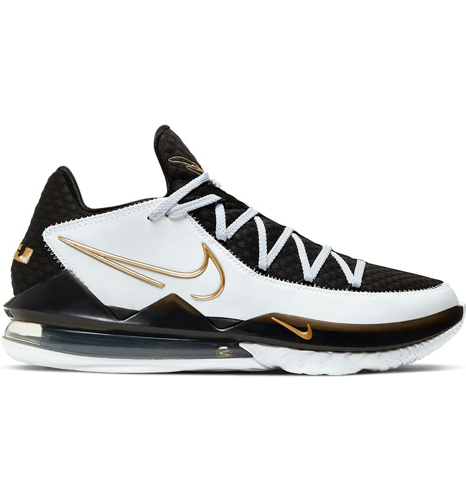 Nike LeBron 17 Low White Metallic Gold