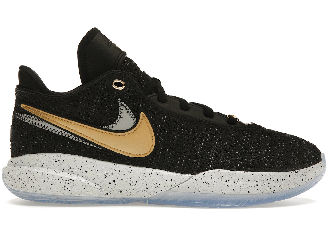 Nike LeBron 20 Black Metallic Gold (GS) - DQ8651-003 - US