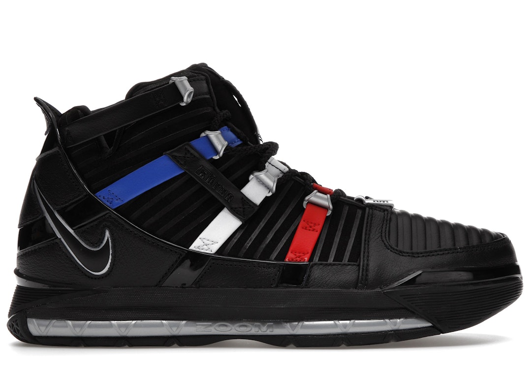 Pre-owned Nike Lebron 3 The Shop Black University Red (2022) In Black/metallic Silver/university Red