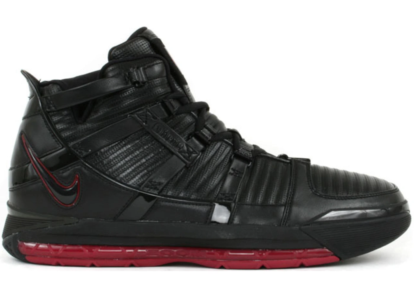 Nike LeBron 3 Black Crimson Men s 312147 004 US