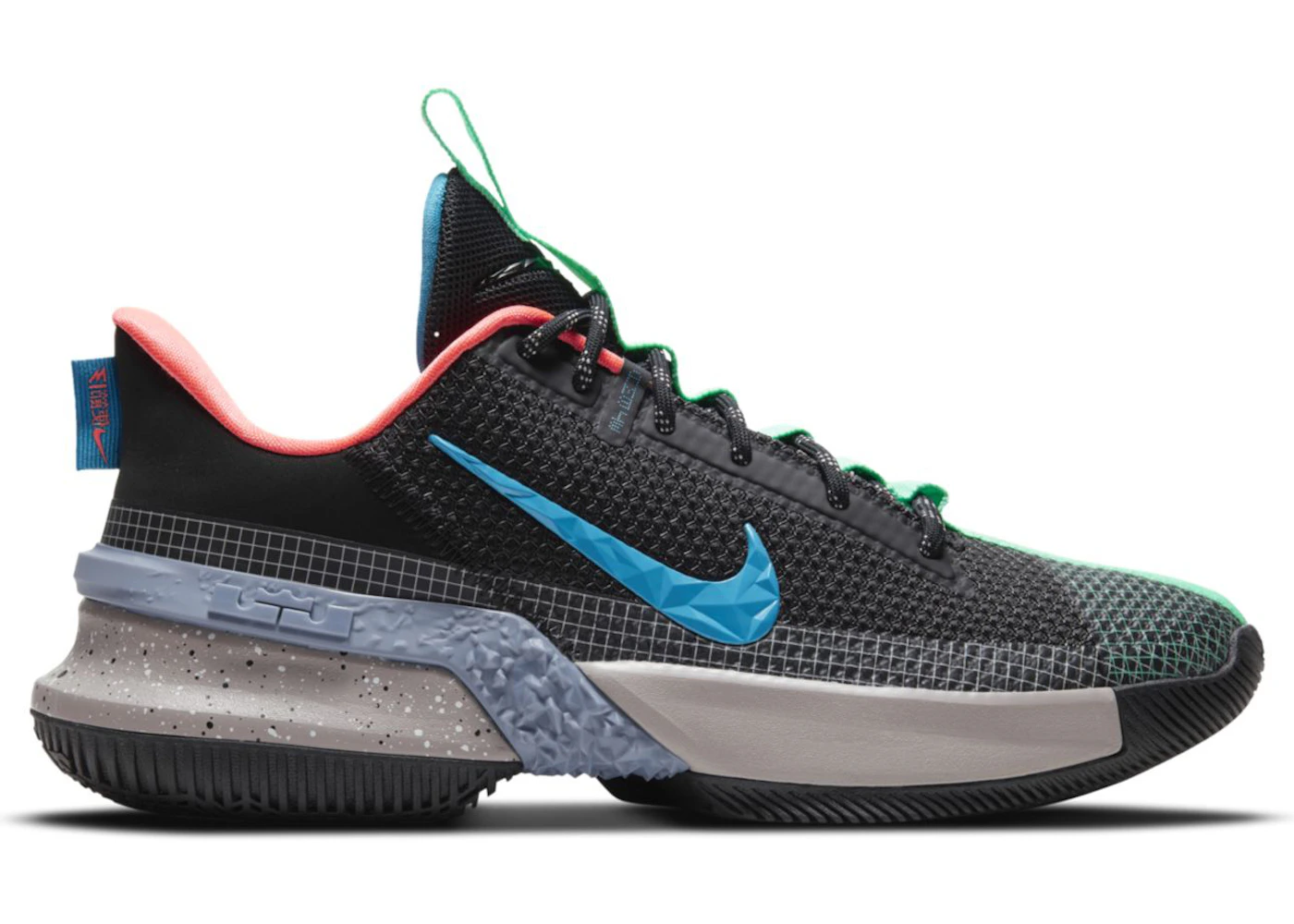 Nike LeBron Ambassador 13 Black Green Glow Men's CQ9329-004 US