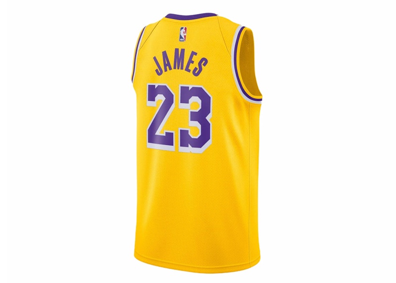 Lebron james yellow sales shirt