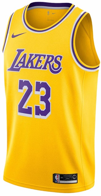 Men's Los Angeles Lakers LeBron James Nike White MVP Swingman