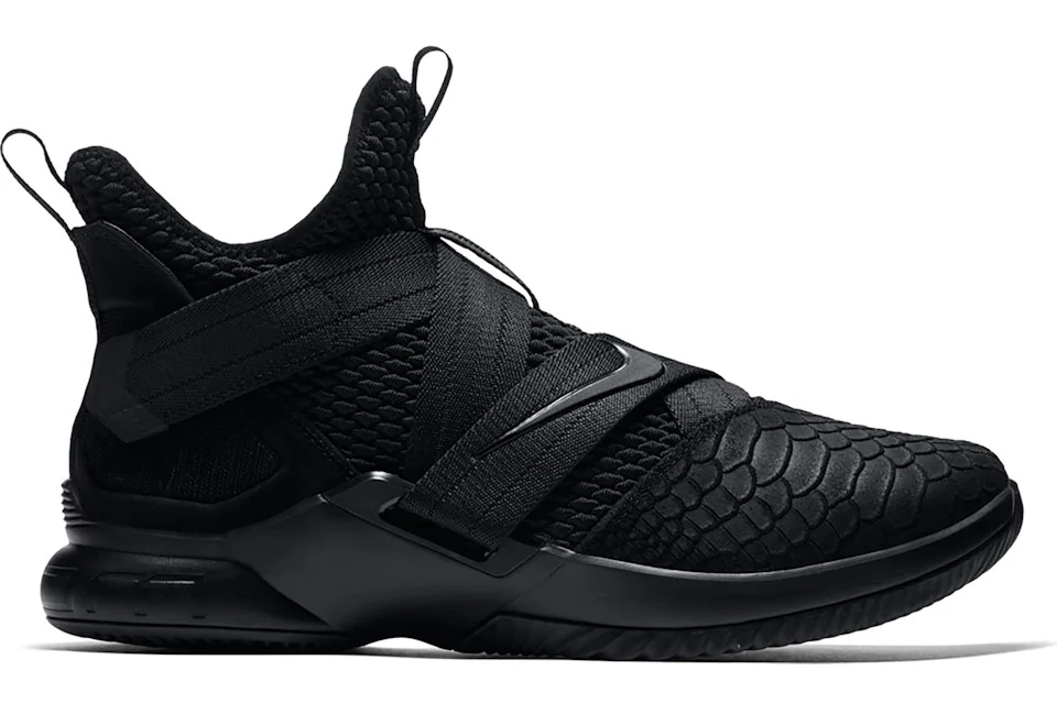 Nike LeBron Soldier 12 Triple Black Men s AO4054 003 AO4055 003 US