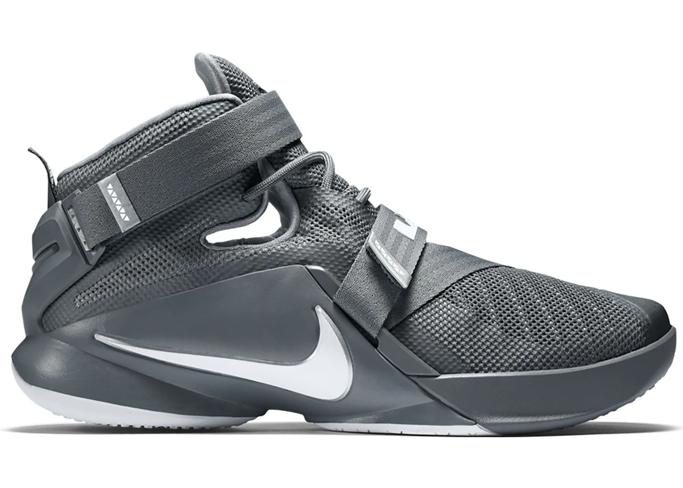 Nike LeBron Soldier 9 Cool Grey White Men s 749417 003 US