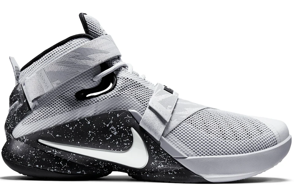 Nike LeBron Soldier 9 Wolf Grey White Black Men s 749490 010 US
